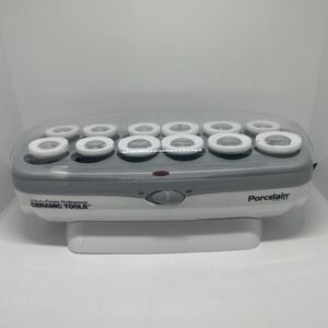 Jilbere By Conair Ceramic Tools 12 Hot Roller Set Porcelain Series Tested & Work